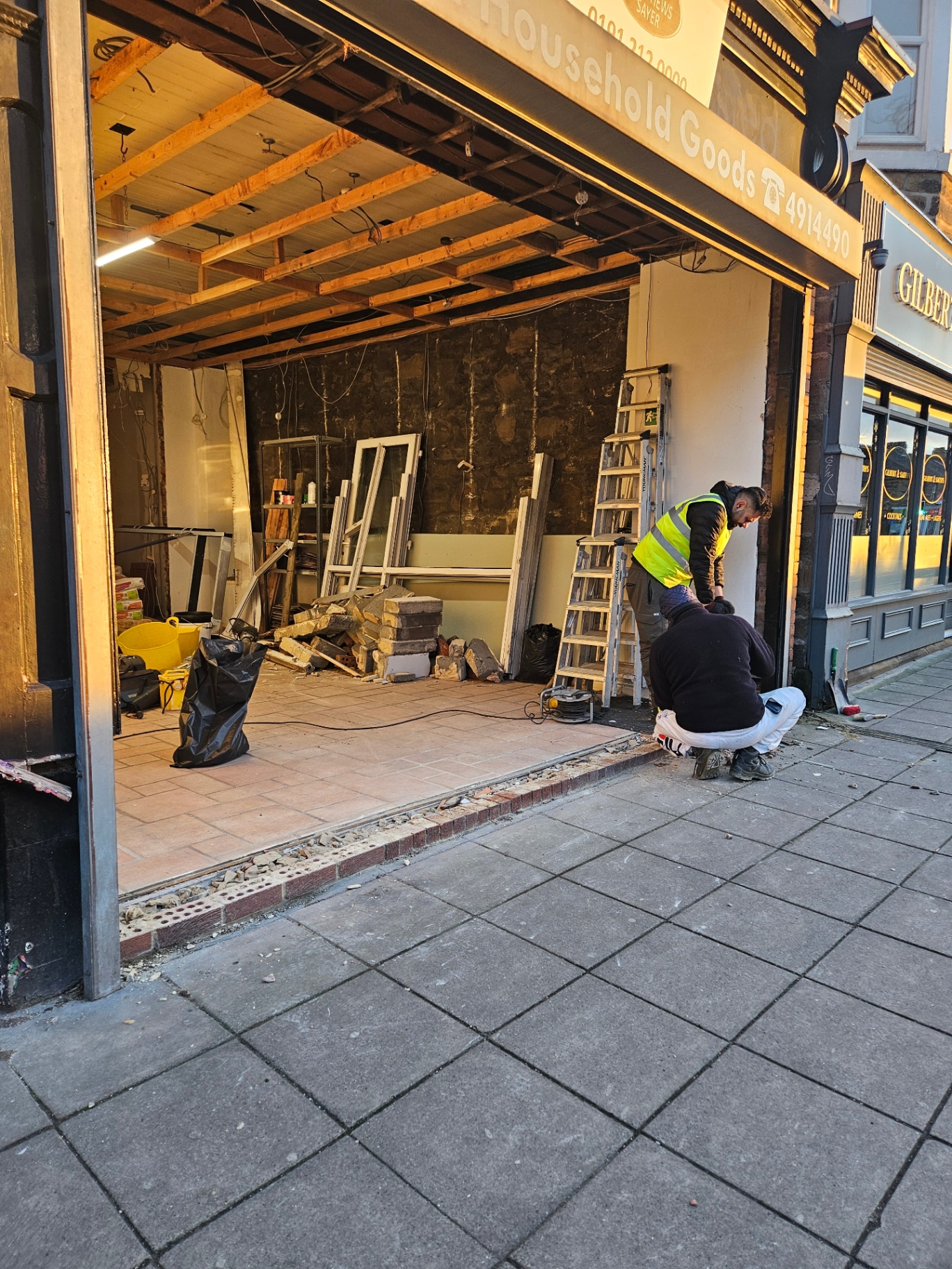 OJ Coffee Newcastle — aluminium shopfront and double door installation – Prestige Aluminium Systems